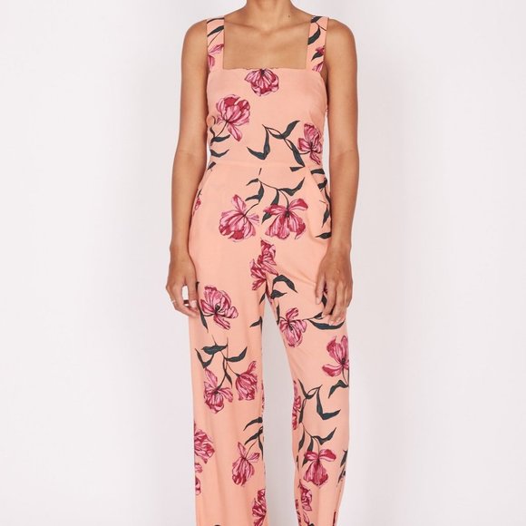 Obey Pants - Obey Cropped Romper "Sunset" Peach/Floral